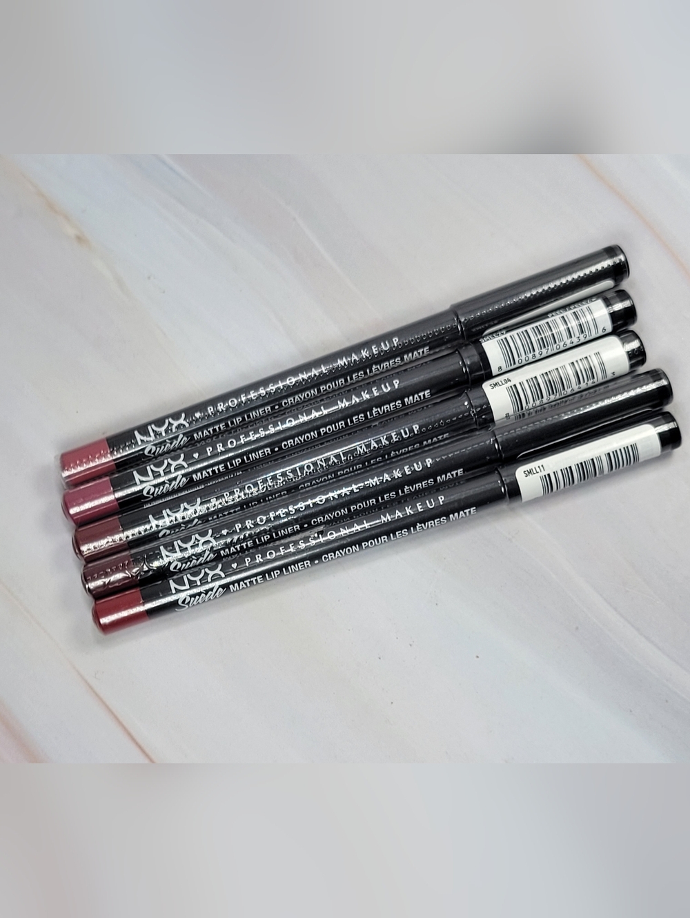 Nyx 5 Piece Suede Matte Lip Liner Bundle NEW!